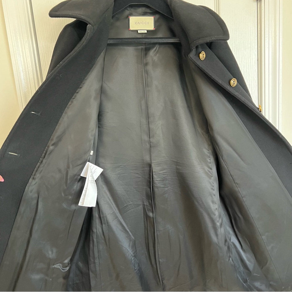 Gucci GG Button Wool Coat - Picture 6 of 15